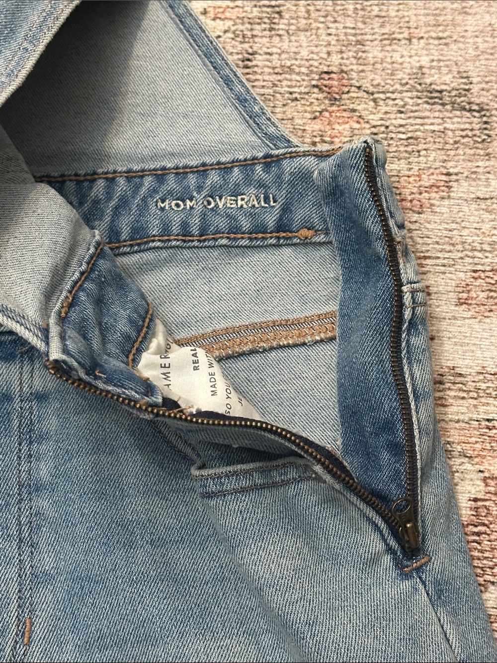 Woman’s AEO Mom Jean Denim Overalls